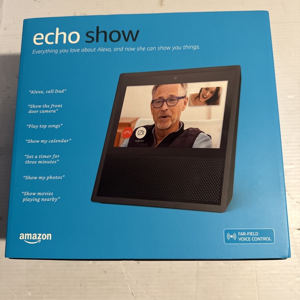 Amazon Echo Show (1st Gen) 7" Alexa Smart Display Black MW46WB Brand New